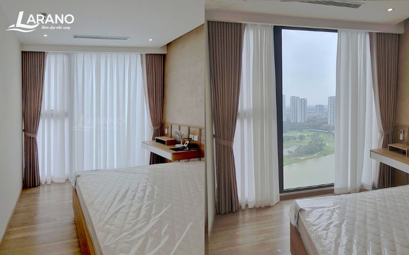 rèm vải 2 lớp tại ecorpark