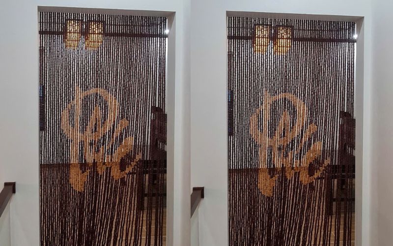Thi công rèm hạt gỗ nâng tầng không gian cho gia chủ Yên Viên
