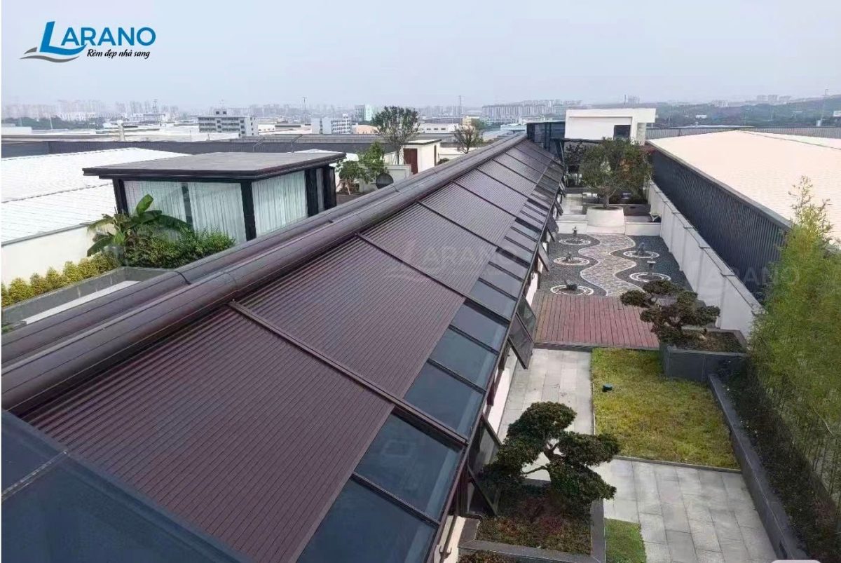 Mái nhôm cuốn tự động cao cấp thông minh