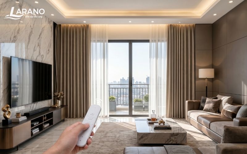 Cách chọn rèm vải tự động