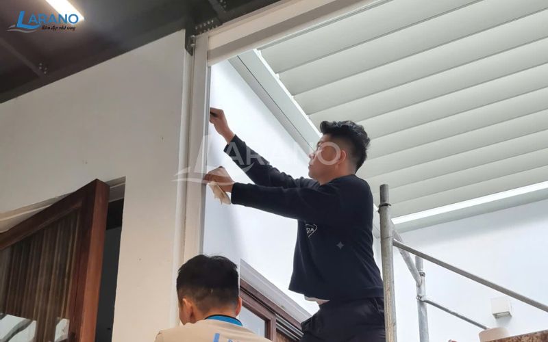 Thi công rèm tự động tại Ngọc Thụy
