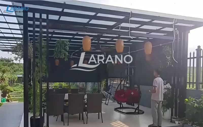 Lắp đặt rèm Zipper tự động tại rèm cửa Larano
