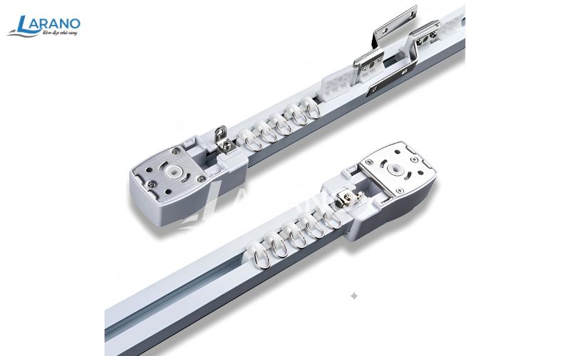 Hệ thống thanh ray rèm trần xếp lớp tự động 