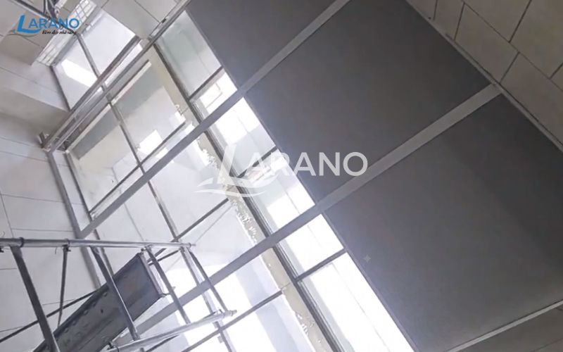 Lắp đặt rèm trần tổ ong tự động tại chung cư The Pride