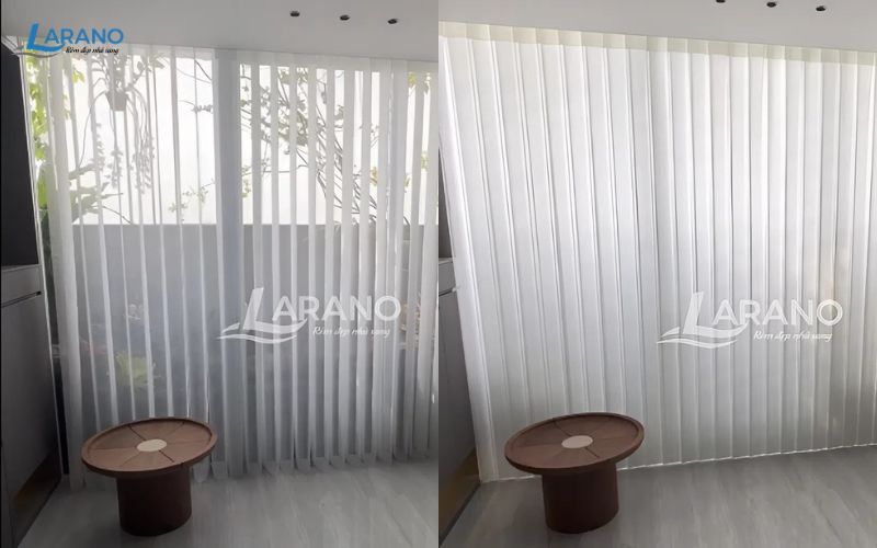 Lắp đặt rèm lá dọc, mành đứng tự động cho căn hộ HH1B