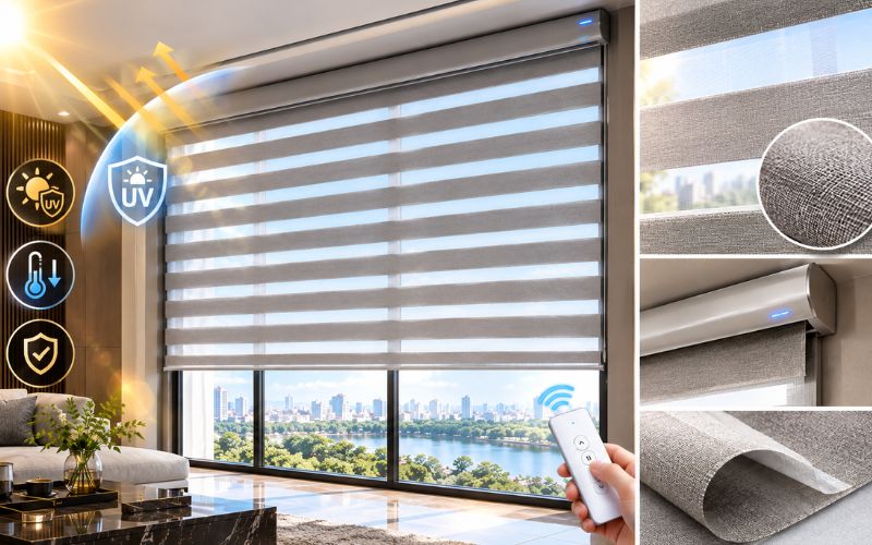 Rèm cầu vồng tự động larano